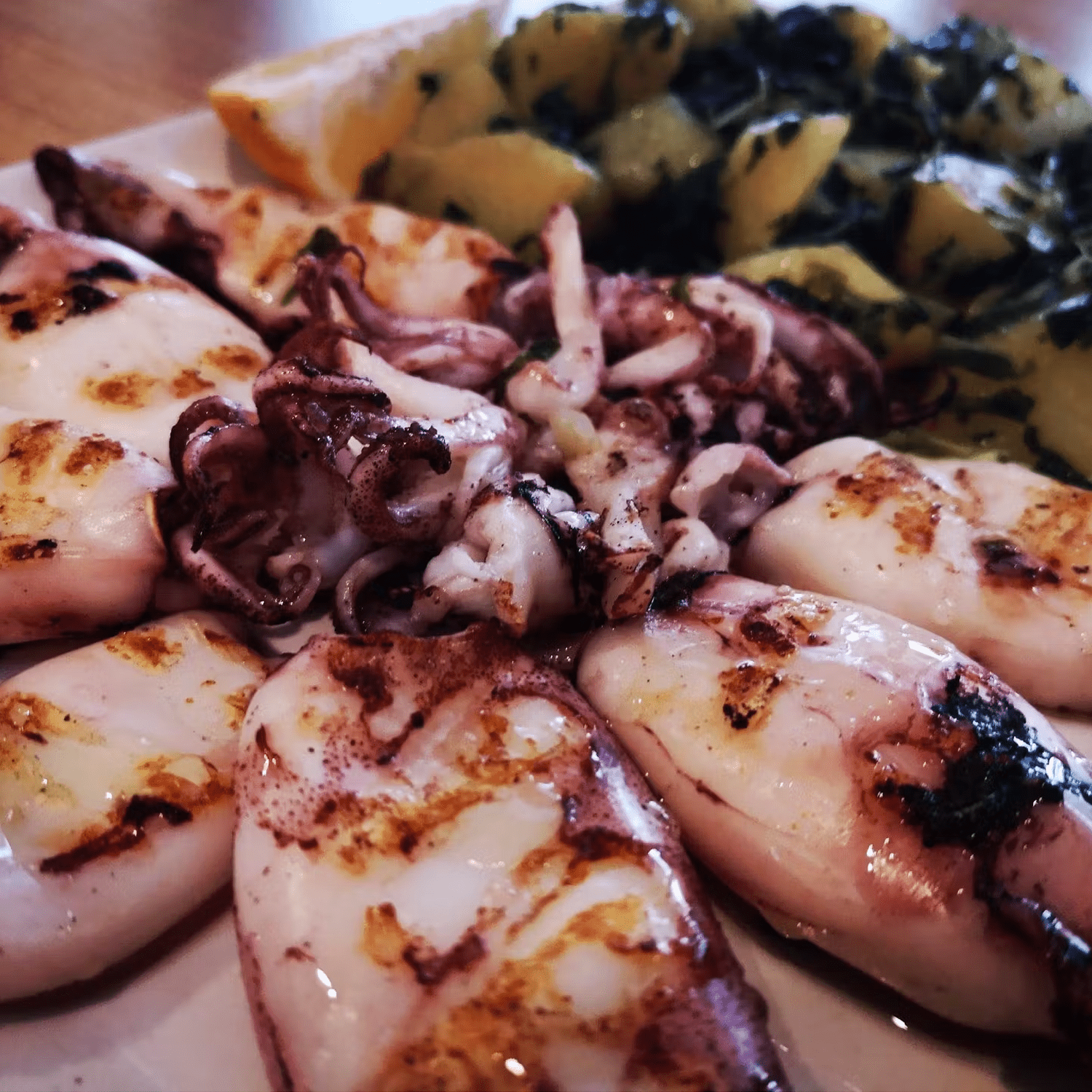 Gegrillte Calamari - Kastanien Hof